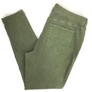 Old Navy Green Rockstar Mid Rise Skinny Jeans